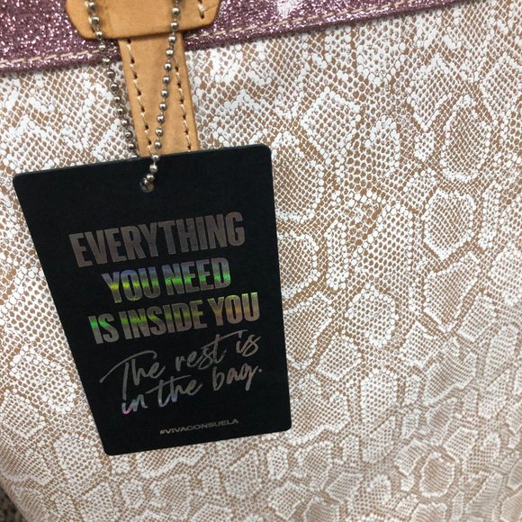 Stylish Beige and Purple Tote Bag - Picture 2 of 4